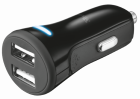 Автомобильное зарядное устройство Trust Smart Car Charger with 2 USB Ports (20572