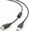 Kabelis Gembird USB Male - USB Female 3m Black (CCF-USB2-AMAF-10
