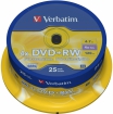 Blanks DVD+RW SERL Verbatim DLP 4.7GB 4x 25 Pack Spindle (43489V