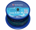 Blank CD-R AZO Verbatim 700MB 1x-52x Crystal (43343V