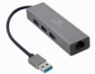 Gembird USB AM Gigabit Network Adapter with 3-port USB 3.0 hub (A-AMU3-LAN-01