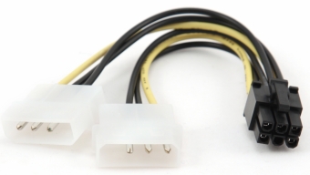 Кабель Gembird 4Pin Molex x2 - <b>6 pin PCI</b>-E - Kабели для ...
