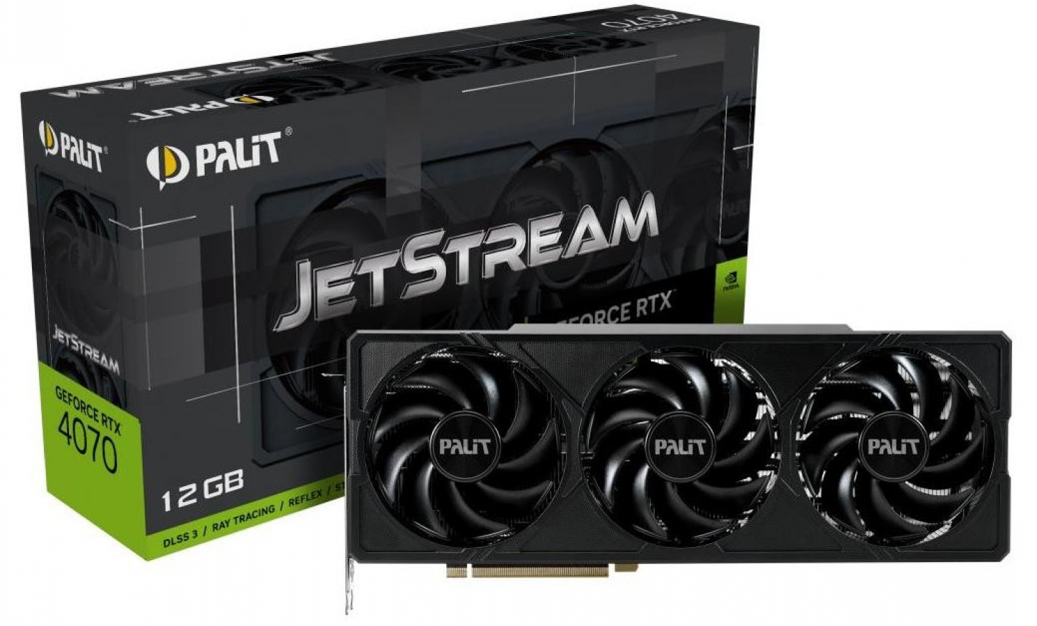 Видеокарта Palit GeForce RTX 4070 JetStream 12GB GDDR6X DLSS 3 ...
