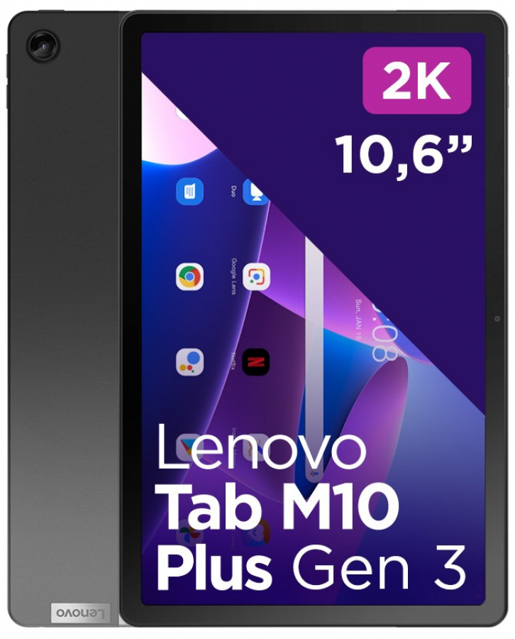 PCs | Gen) M10 128GB - Tab Grey Tablet Data Lenovo Plus WiFi Baltic (3rd Tablet