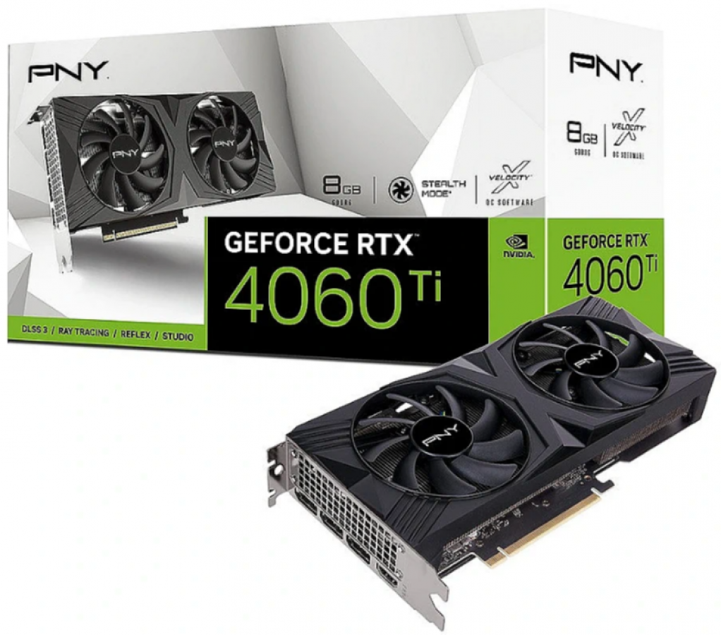 Video card PNY GeForce RTX 4060 Ti 8GB VERTO Dual Fan DLSS 3 - Video Cards, VGA - PC components - Computers