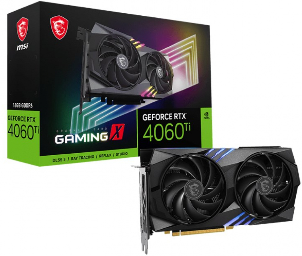 Video card MSI GeForce RTX 4060 TI GAMING X 16GB Video Cards