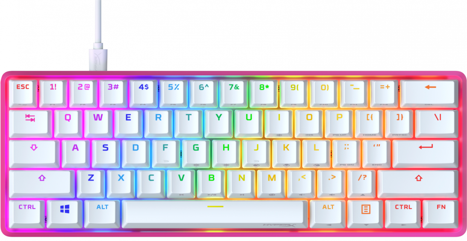 Keyboard HyperX Alloy Origins 60 Pink HX Red (572Y6AA#ABA)
