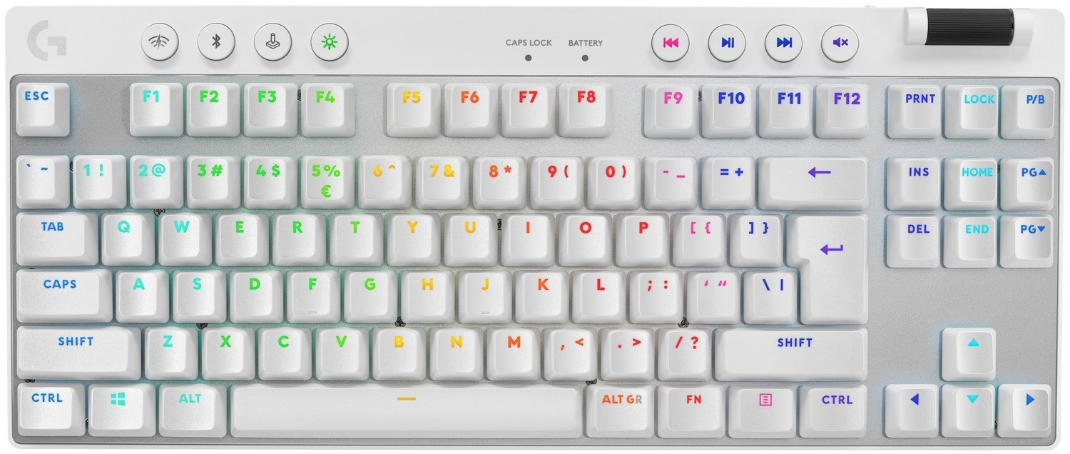 Keyboard Logitech G Pro X TKL Lightspeed Tactile White (920-012148)