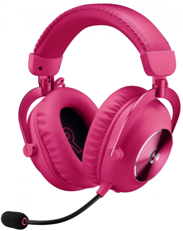 Headphones Logitech PRO X2 LIGHTSPEED Pink (981-001275)