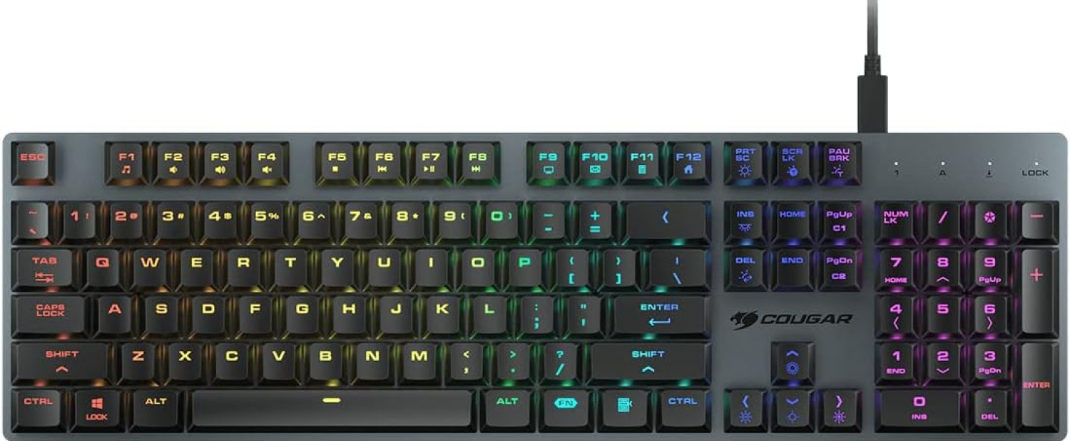 Keyboard Cougar Luxlim Black (CGR-WO1MI-LUX)