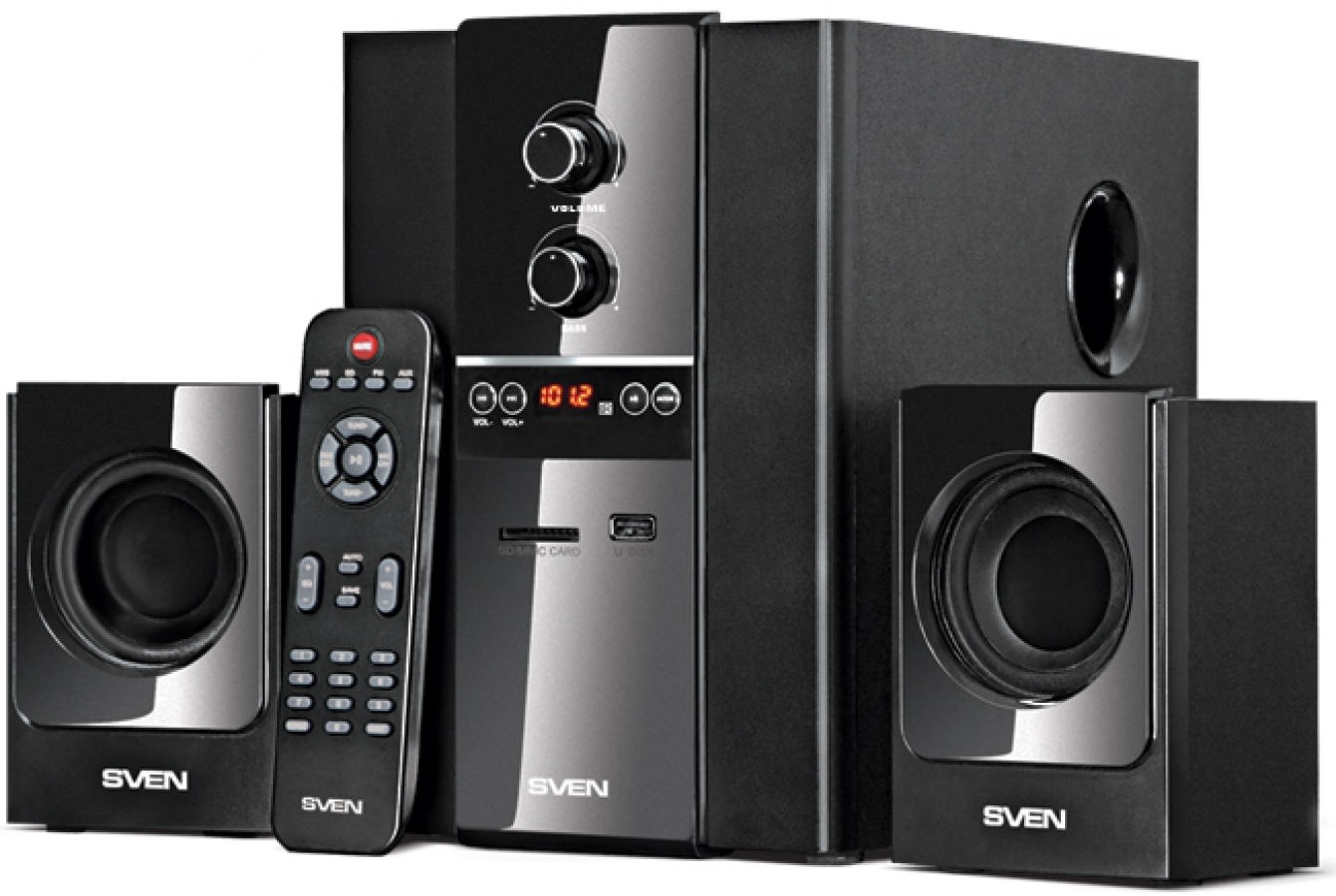 Акустика sven. Колонки Sven MS-1820. Компьютерная акустика 2.1 Sven MS-1820. Акустическая система 2.1 Sven MS-1820. Колонки Sven MS-1820 2.1 черный 40вт.