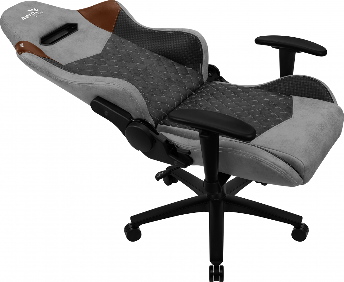 Aerocool DUKE AeroSuede Brown Grey Chairs Gaming zone