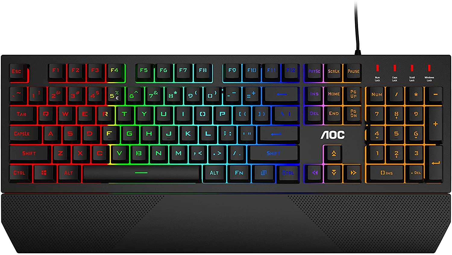 AOC GK200 RGB LED Black (GK200D3UH)