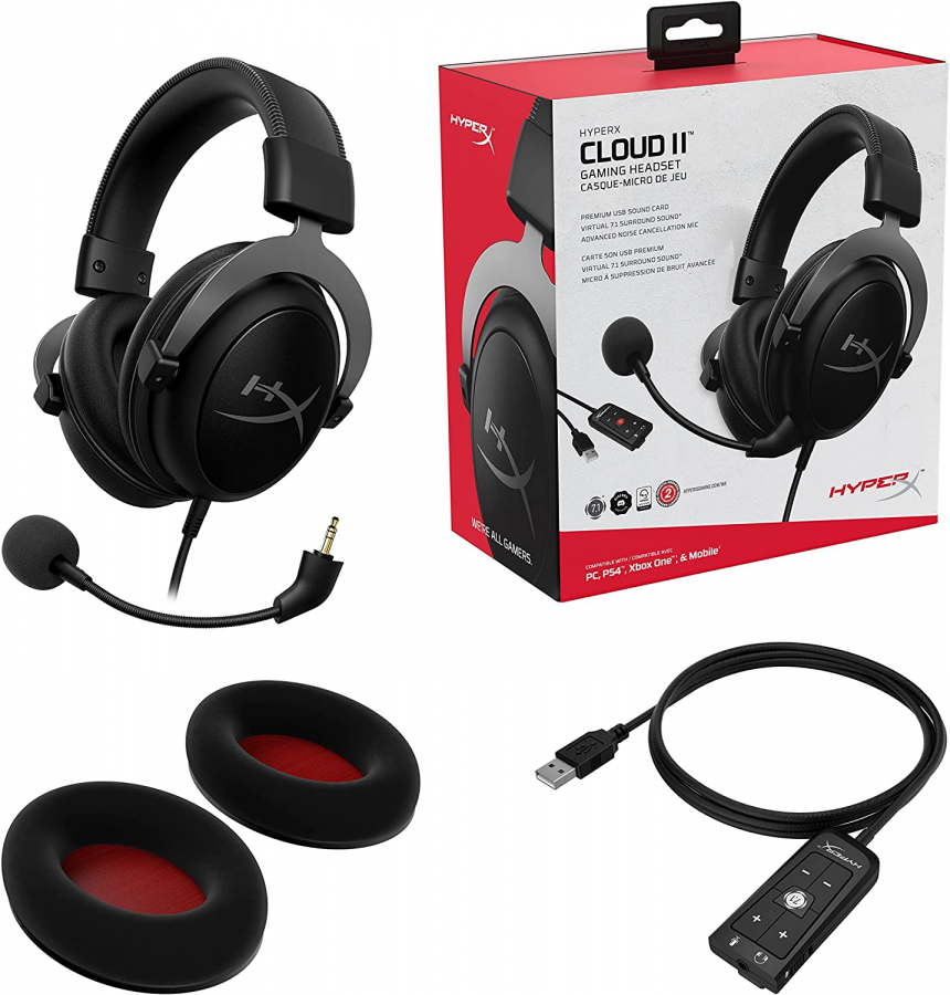 Sikker Skulptur Beundringsværdig HyperX Cloud II Gunmetal KHX-HSCP-GM - PC headsets - Peripherals - Computer  accessories | Baltic Data