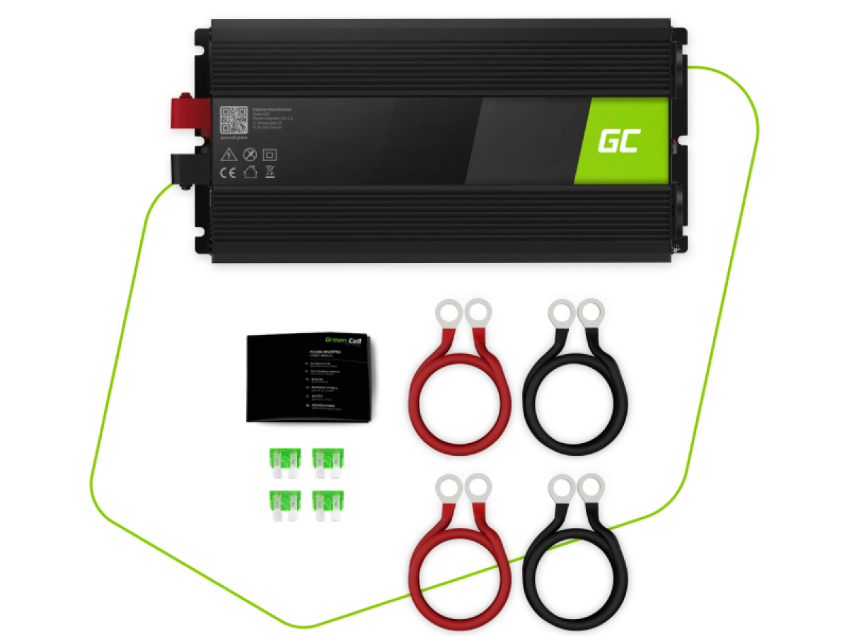 Green Cell® Power Inverter 12V to 230V 1500W/3000W