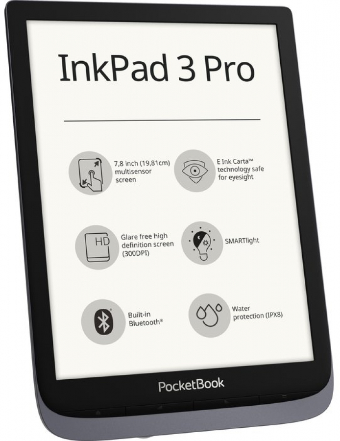 E-book reader Pocketbook InkPad 3 Pro Metallic Grey - eReaders - Computers  | Baltic Data