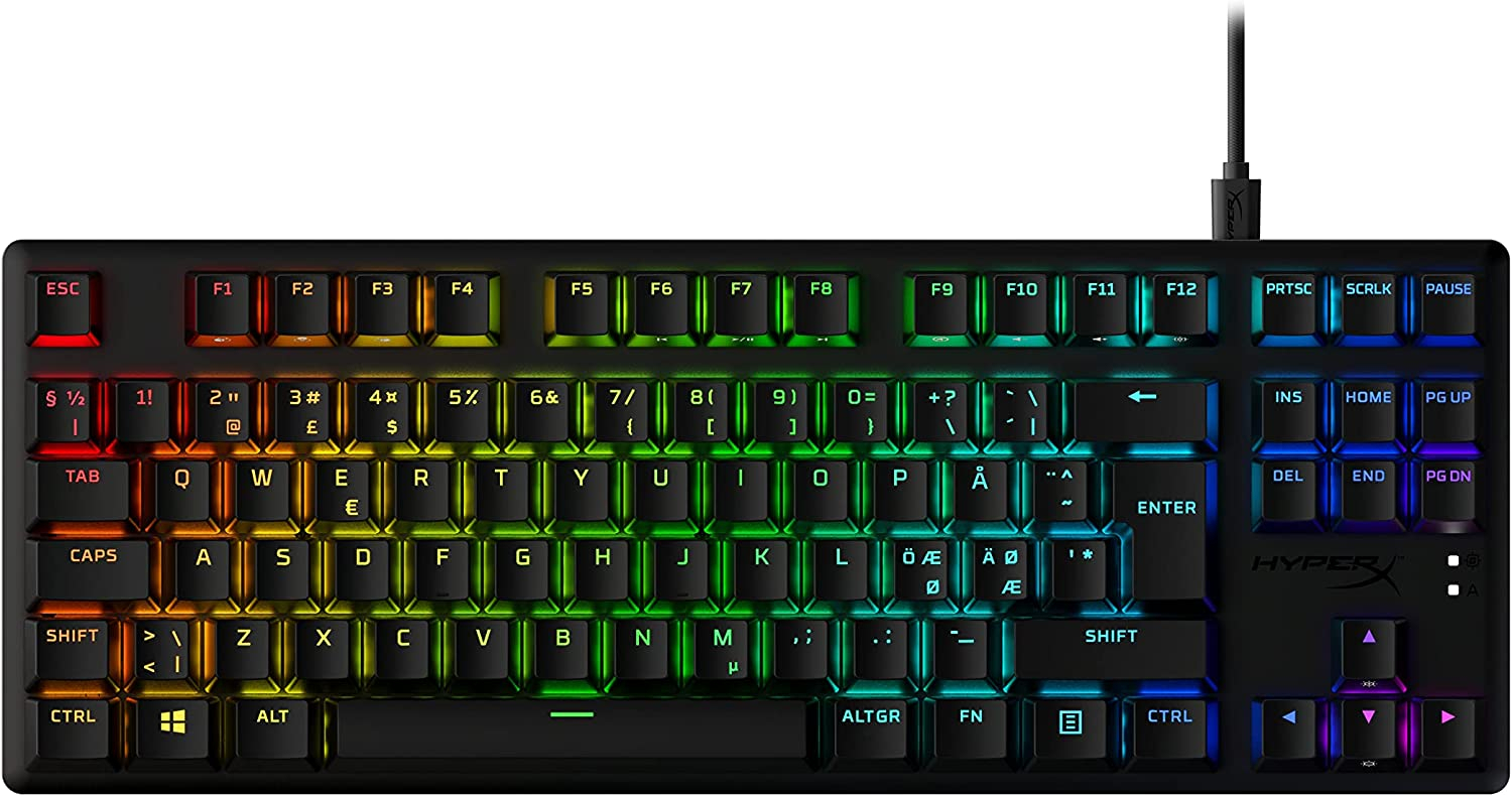 Keyboard HyperX Alloy Origins Core PBT HX Aqua Black (639N9AA#ABA)