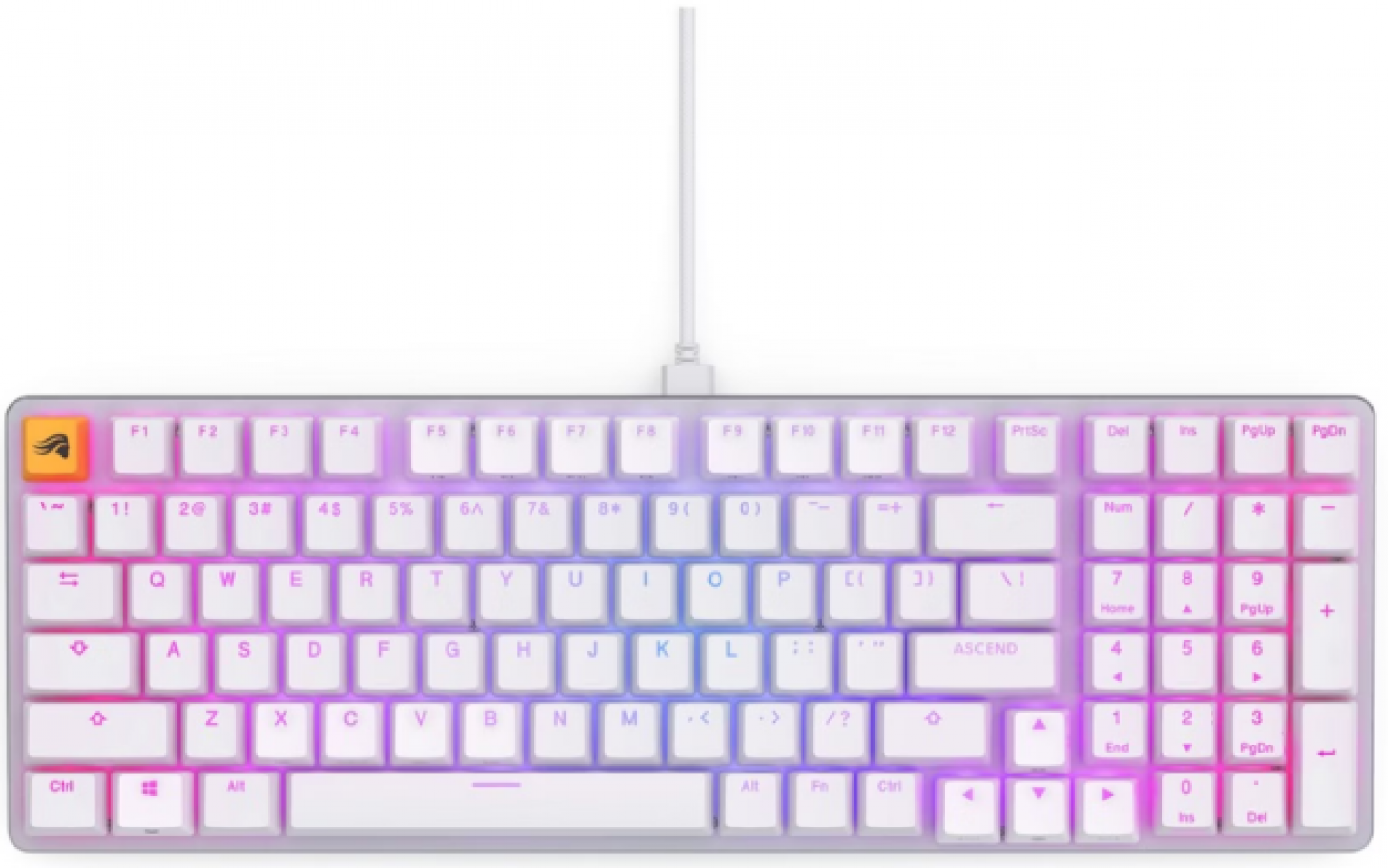Keyboard Glorious GMMK2 RGB White (GLO-GMMK2-96-FOX-W)