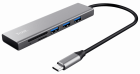 Dokstacija Halyx Fast USB-C Hub & Card Reader Silver (24191