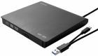 Ārējais diskdzinis Savio External Slim drive CD/DVD R/ RW – USB-C/ USB-A (AK-59