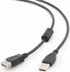 Cable Gembird USB Male - USB Female 4.5m Black (CCF-USB2-AMAF-15
