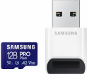 Atmiņas karte Samsung microSDXC 128GB Pro Plus + USB Adapter (MB-MD128SB/WW