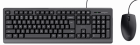 Peripheral set Trust Wired Keyboard And Mouse Set Black (24645