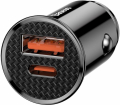 Charger Baseus USB-C + USB-A 30W Black (CCALL-YS01