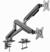 Monitor mount Gembird Desk Mounted Adjustable Monitor Double Arm Space Grey (MA-DA2-05