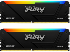 RAM Kingston Fury Beast RGB 32GB Black (KF432C16BB2AK2/32