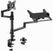 Monitor mount Gembird Desk Mounted Adjustable monitor arm with Notebook Tray (MA-DA-04
