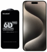 Ekrāna aizsargstikls telefonam RED PRO 6D for Apple iPhone 15 Plus Black (RP-TEM-IP15PL