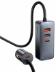 Baseus Multi-port Fast Charging Car Charger with Extension Cord 120W 1.5m (CCBT-A0G