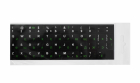 Keyboard stickers Black / White / Green RUS Laminated BLISTER (4751044231306
