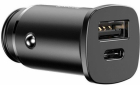 Car charger Baseus Square Metal 30W Black (CCALL-AS01