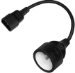 Cable-Transition Savio Power adapter kab C13 input and CEE 7/5 output (CL-180