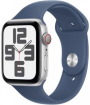 Viedpulkstenis Apple Watch SE 2023 GPS + Cellular 40mm Silver Aluminium Case with Denim Sport Band (MXGF3ET/A