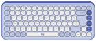 Klaviatūra Logitech POP ICON KEYS OFF White Lilac US (920-013074