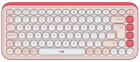 Klaviatūra Logitech POP ICON KEYS OFF White Rose US (920-013073