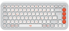 Klaviatūra Logitech POP ICON KEYS OFF White Orange US (920-013072