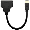 Adapteris Savio HDMI Splitter Male - 2 x HDMI Female (AK-77