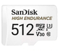 Atmiņas karte SanDisk High Endurance 4K 512GB + ADAPT (SDSQQNR-512G-GN6IA