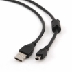 Cable Gembird Premium USB Male - MiniUSB Male 1.8m Black (CCF-USB2-AM5P-6