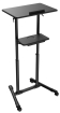 Tv stand Gembird Mobile Lecture Desk with Caster Wheels Black (TVS-DESK-01-BK