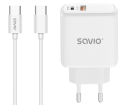 Charger Savio Quick Charger 30W with USB-C-USB-C cable (LA-10