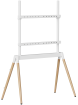 TV floor stand Gembird 55 - 86 White/ Wood (TVS-86F-01-W