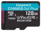 Memory Card Kingston Canvas Go Plus G4 MicrosdxC 128GB (SDCG4/128GBSP