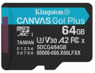 Atmiņas karte Kingston  Canvas Go Plus G4 MicroSDXC 64GB (SDCG4/64GBSP