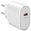 Lādētājs SBS USB-C 30W White (TETR1CPD30