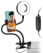 Statīvs SBS Swivel LED ring Table clip (TESELFIESPOTRING